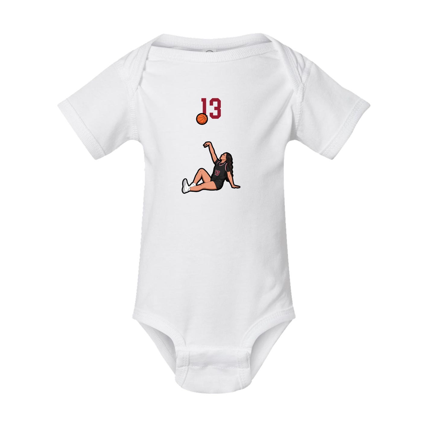 Baby Onesie — Number Top in White