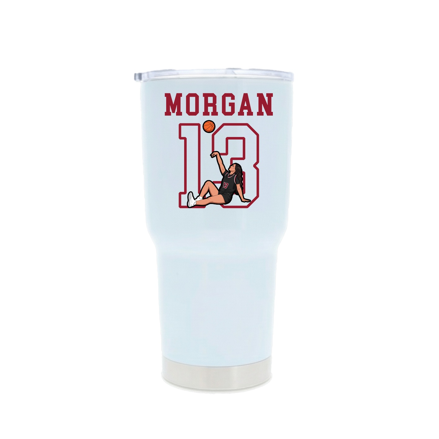 30oz Stainless Steel Tumbler — Shirsey in White