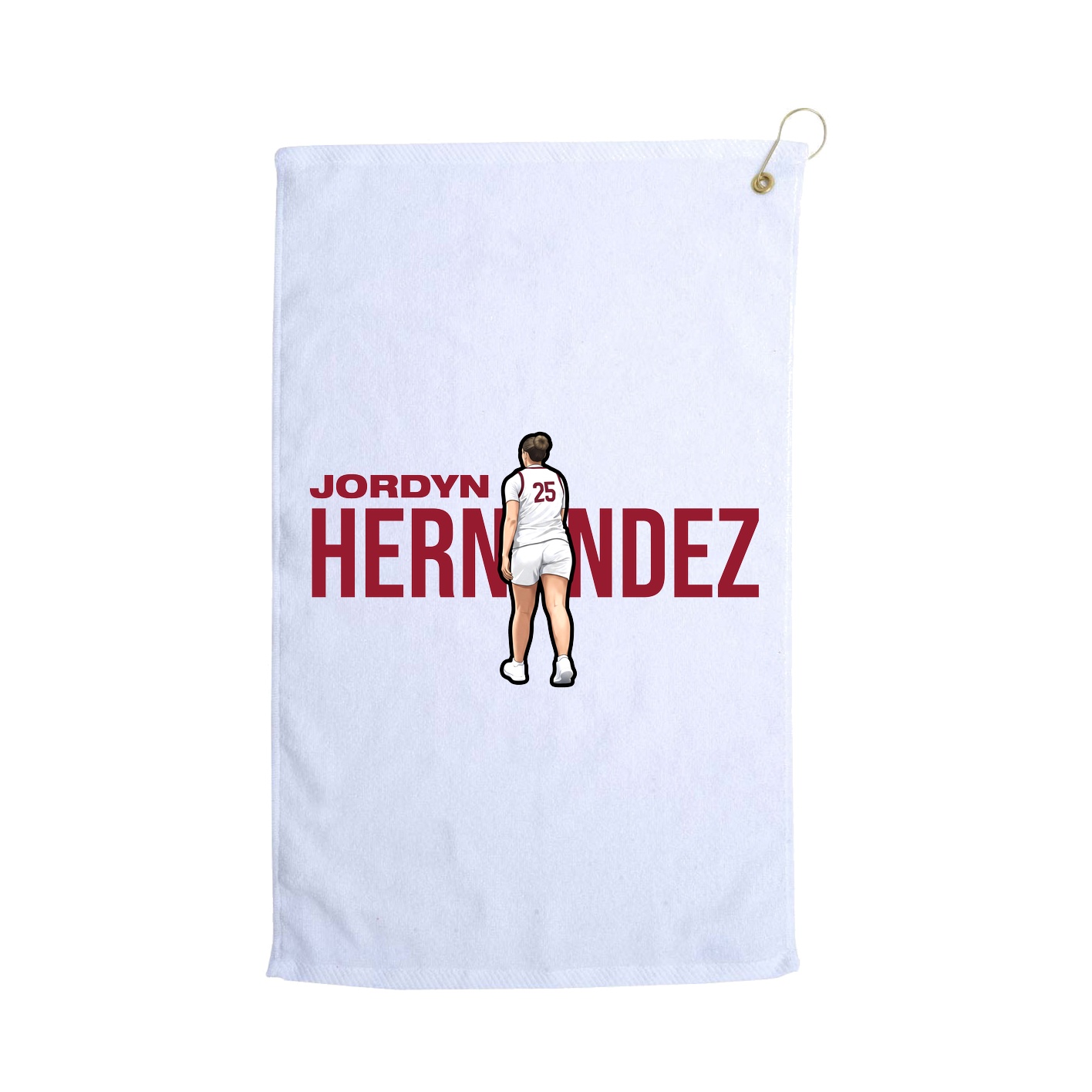 Golf Towel — Player Name in White