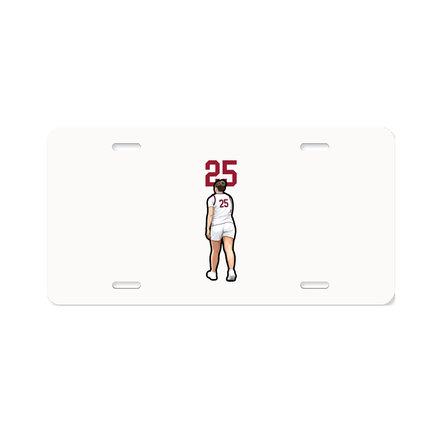 License Plate — Number Top in Classic