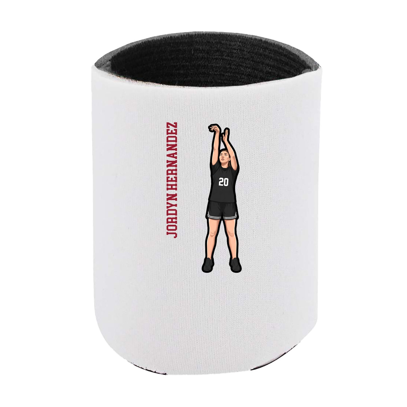 Can Holder — Name Vertical in White