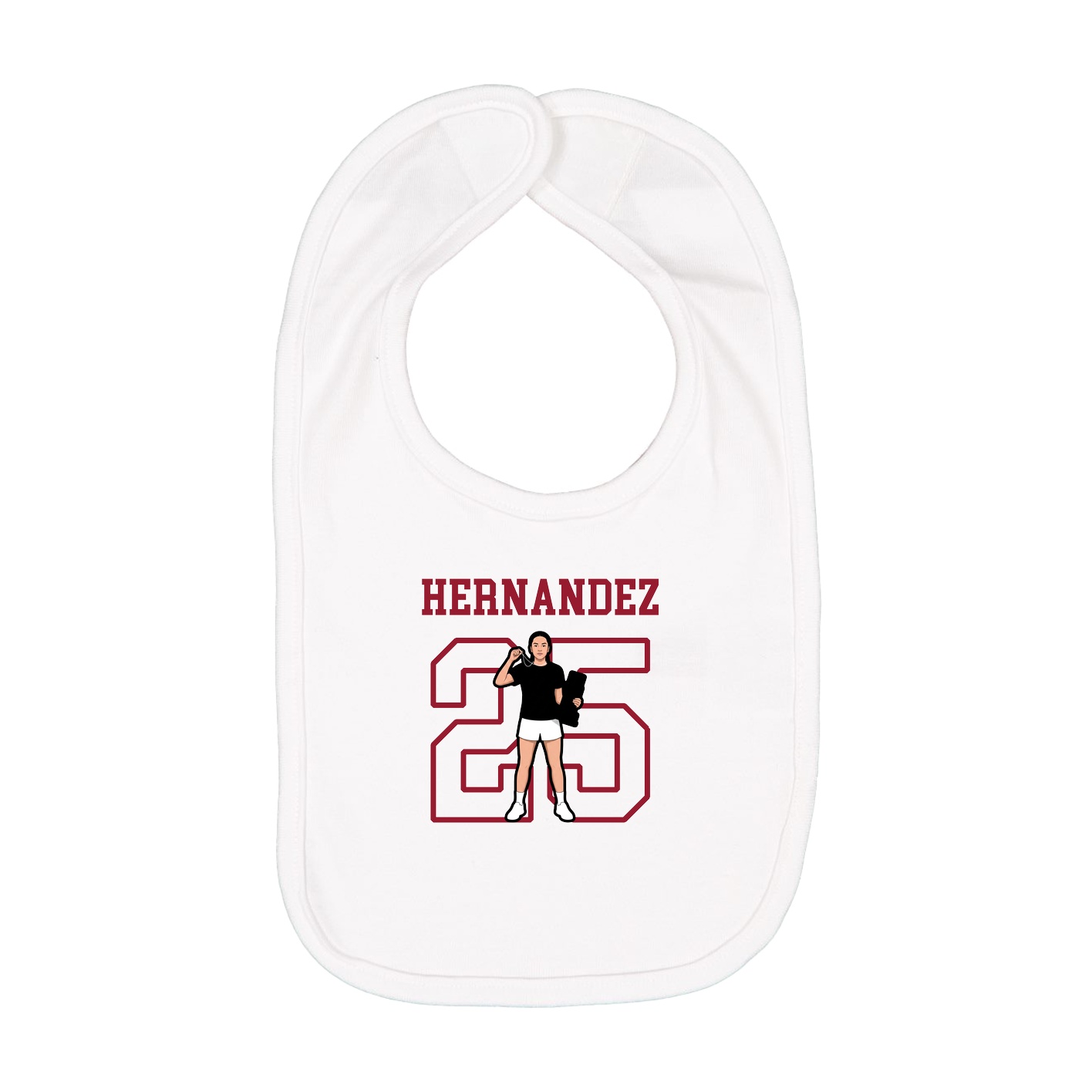 Infant Bib — Shirsey in White