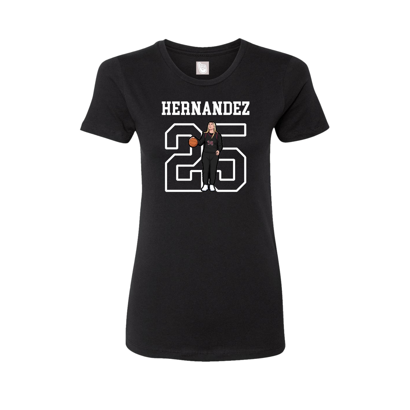 Fitted Women's Tee — Shirsey in Black