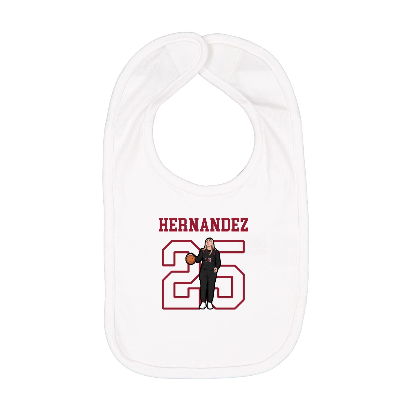 Infant Bib — Shirsey in White