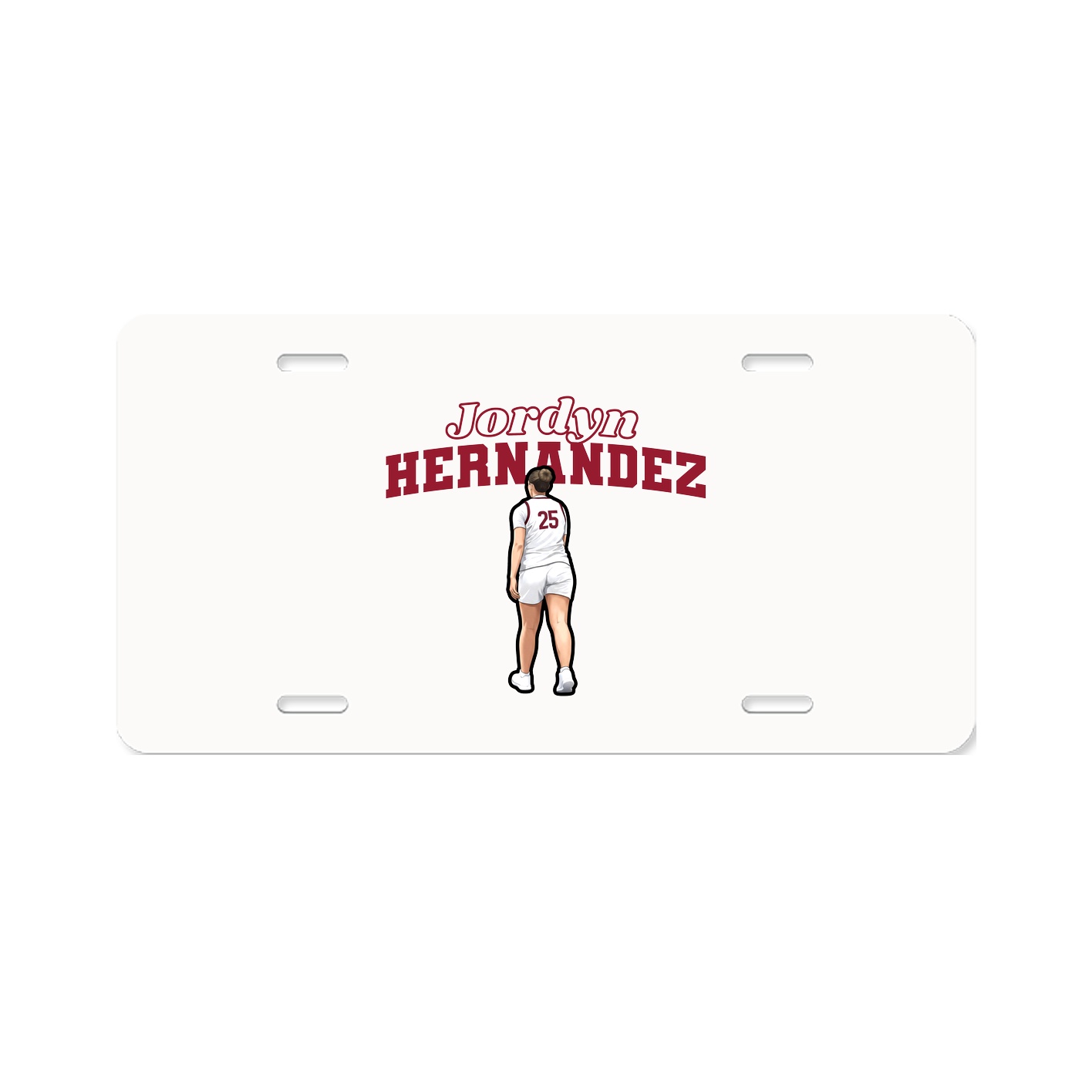 License Plate — Name Arch in Classic