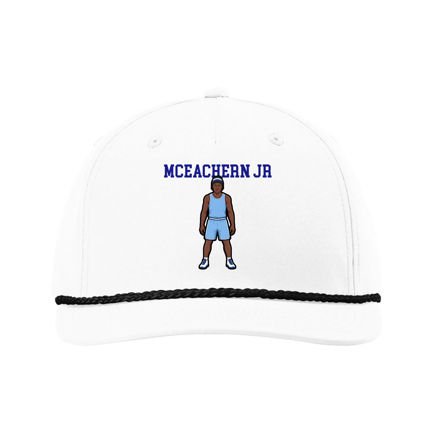 Five-Panel Classic Rope Cap — Shirsey in White