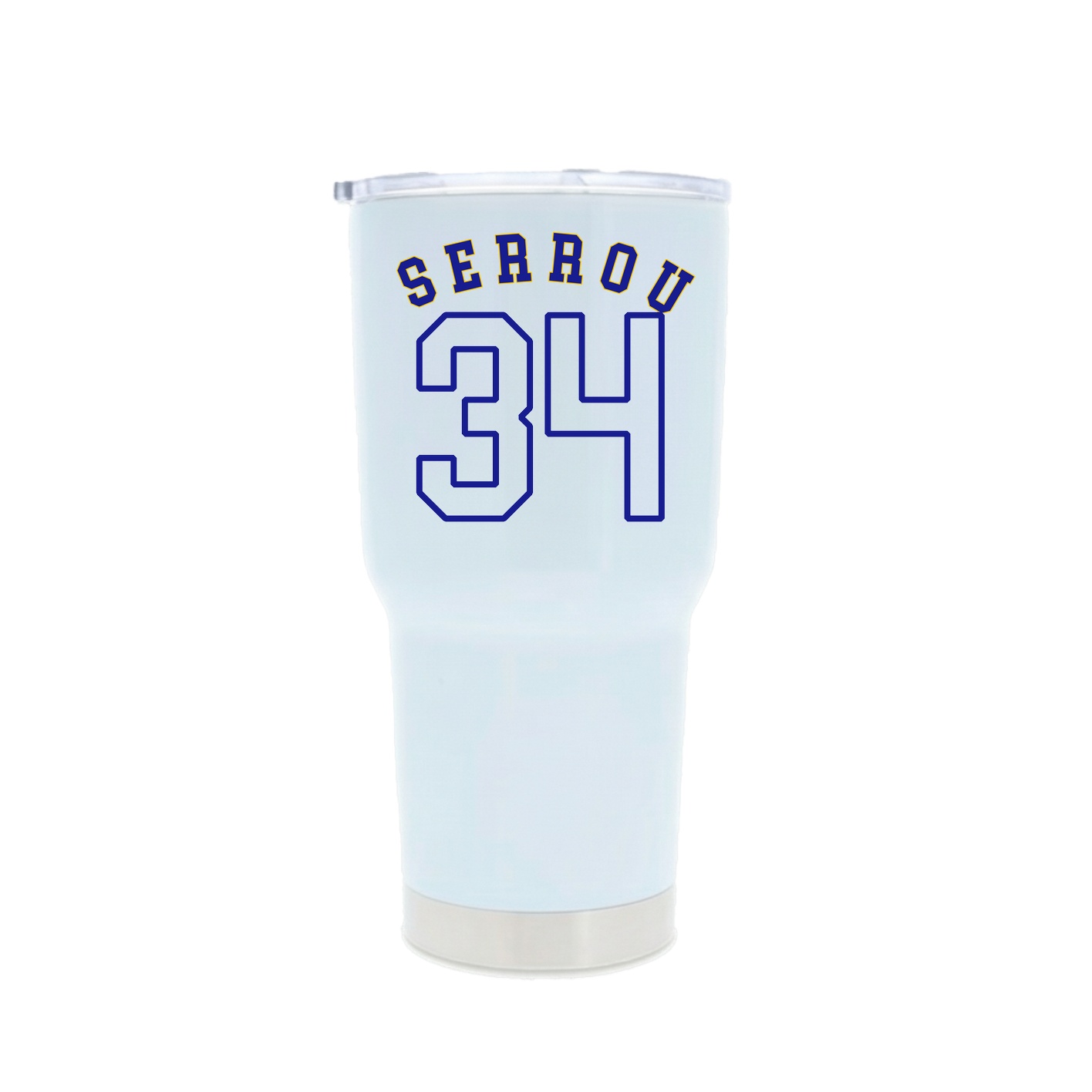30oz Stainless Steel Tumbler — Shirsey Arch in White