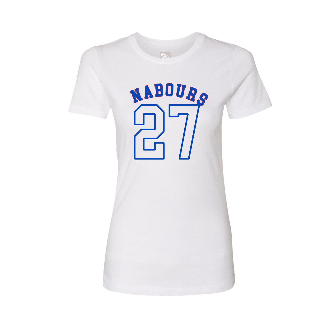 Fitted Women's Tee — Shirsey Arch in White