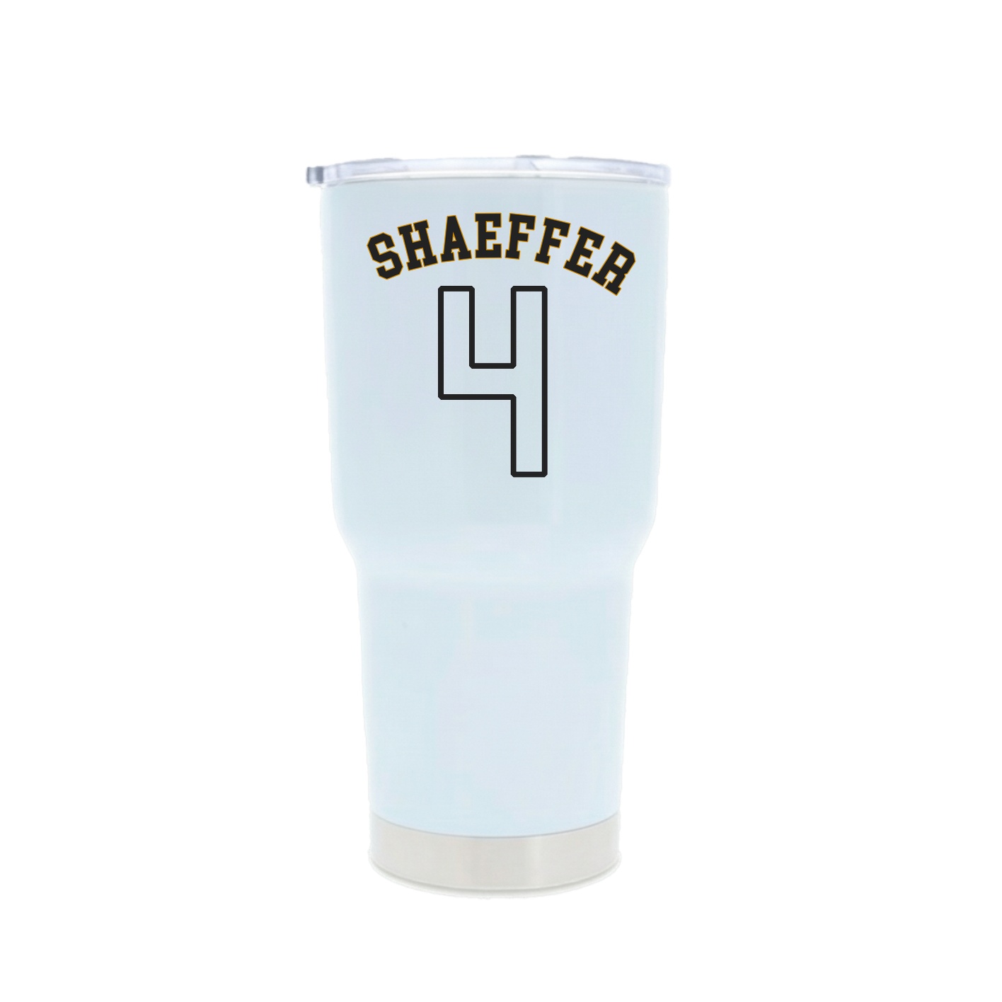 30oz Stainless Steel Tumbler — Shirsey Arch in White