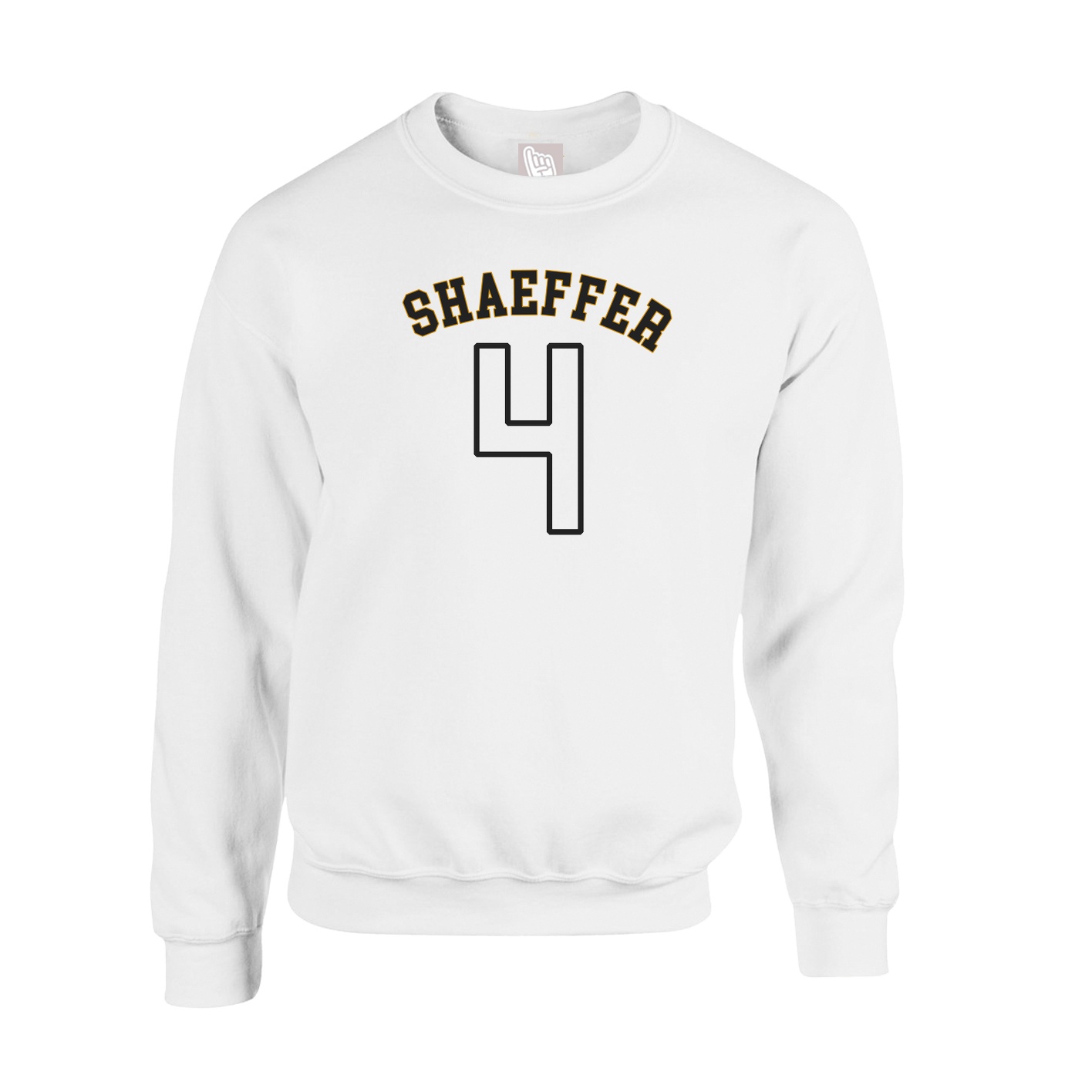 Fleece Crew — Shirsey Arch in White
