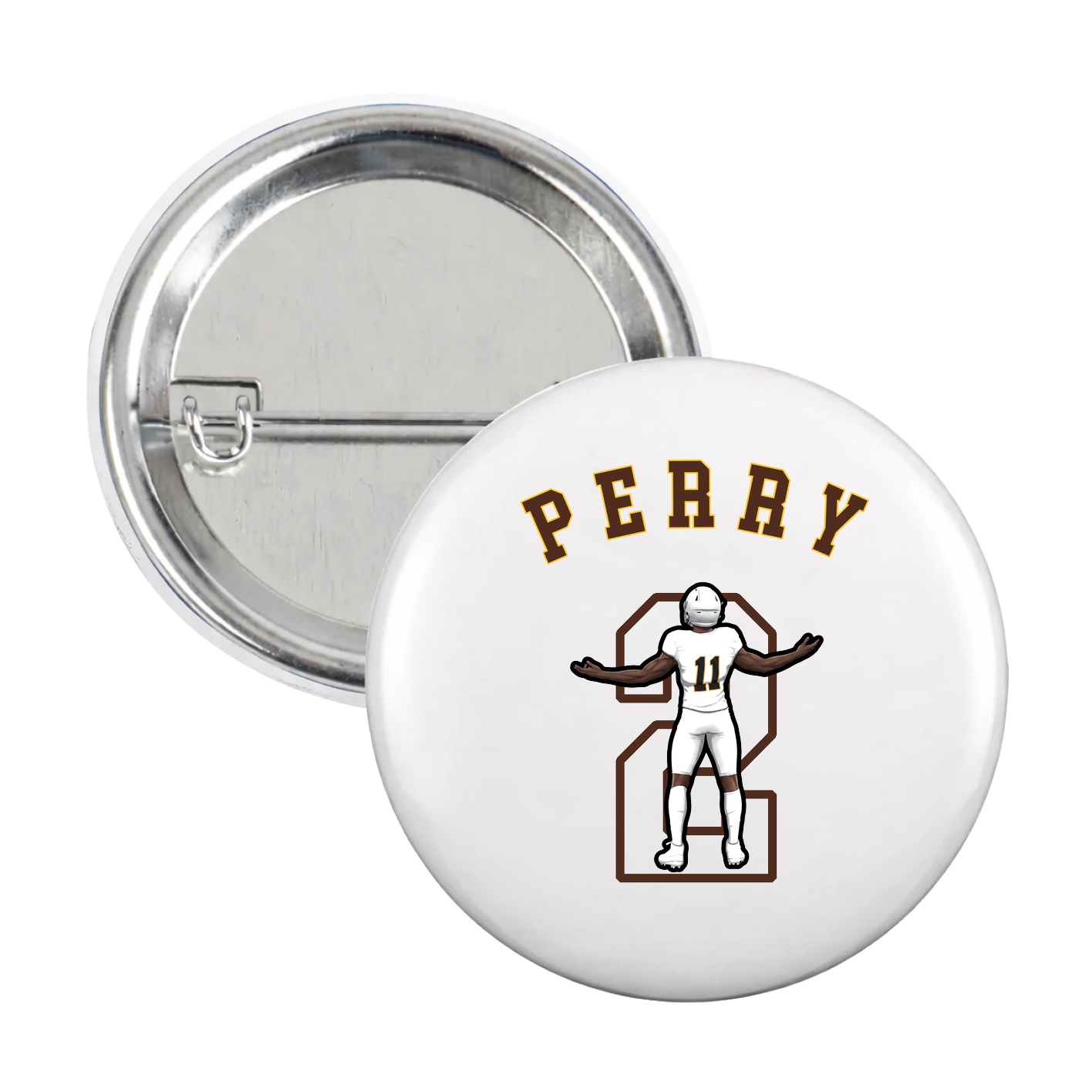 Game Day Button — Shirsey Arch in White
