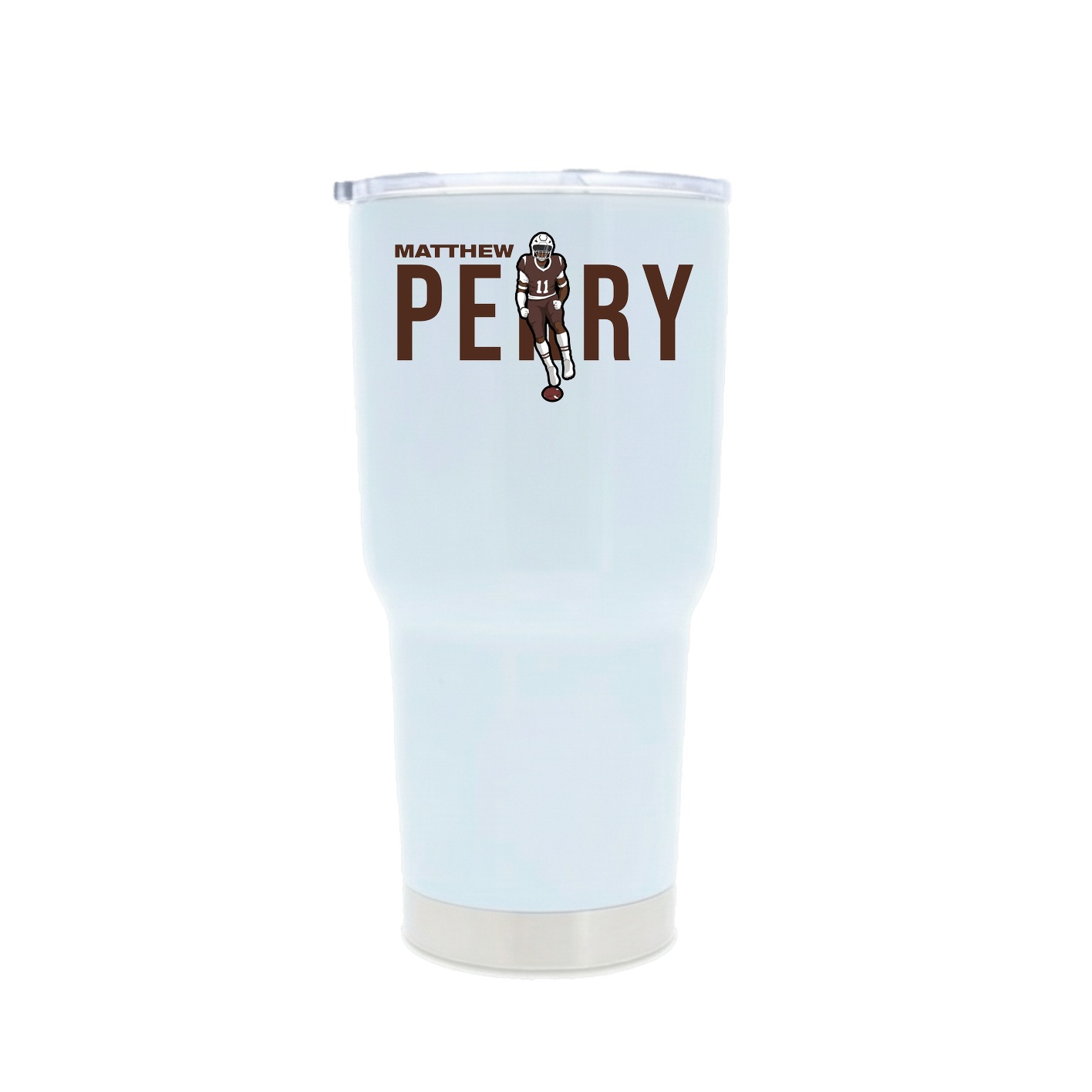 30oz Stainless Steel Tumbler — Player Name in White