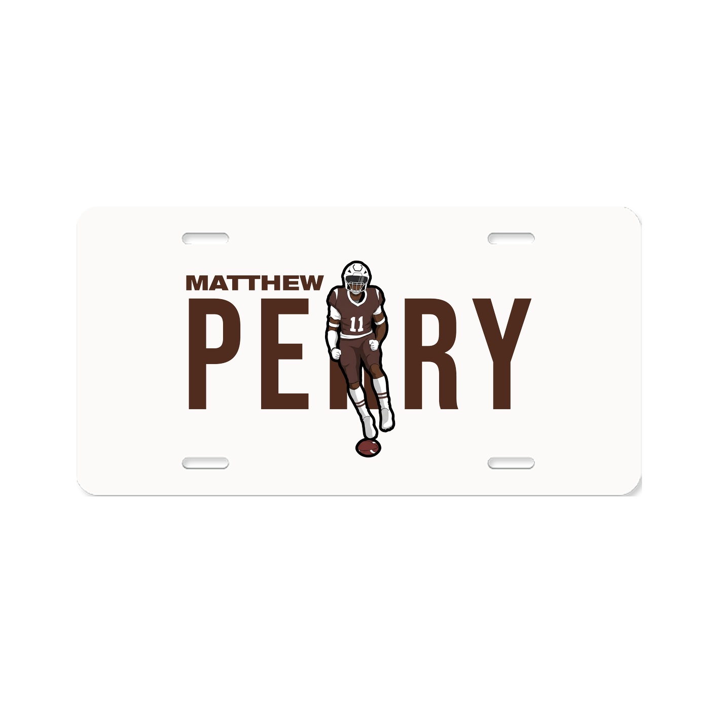 License Plate — Player Name in Classic