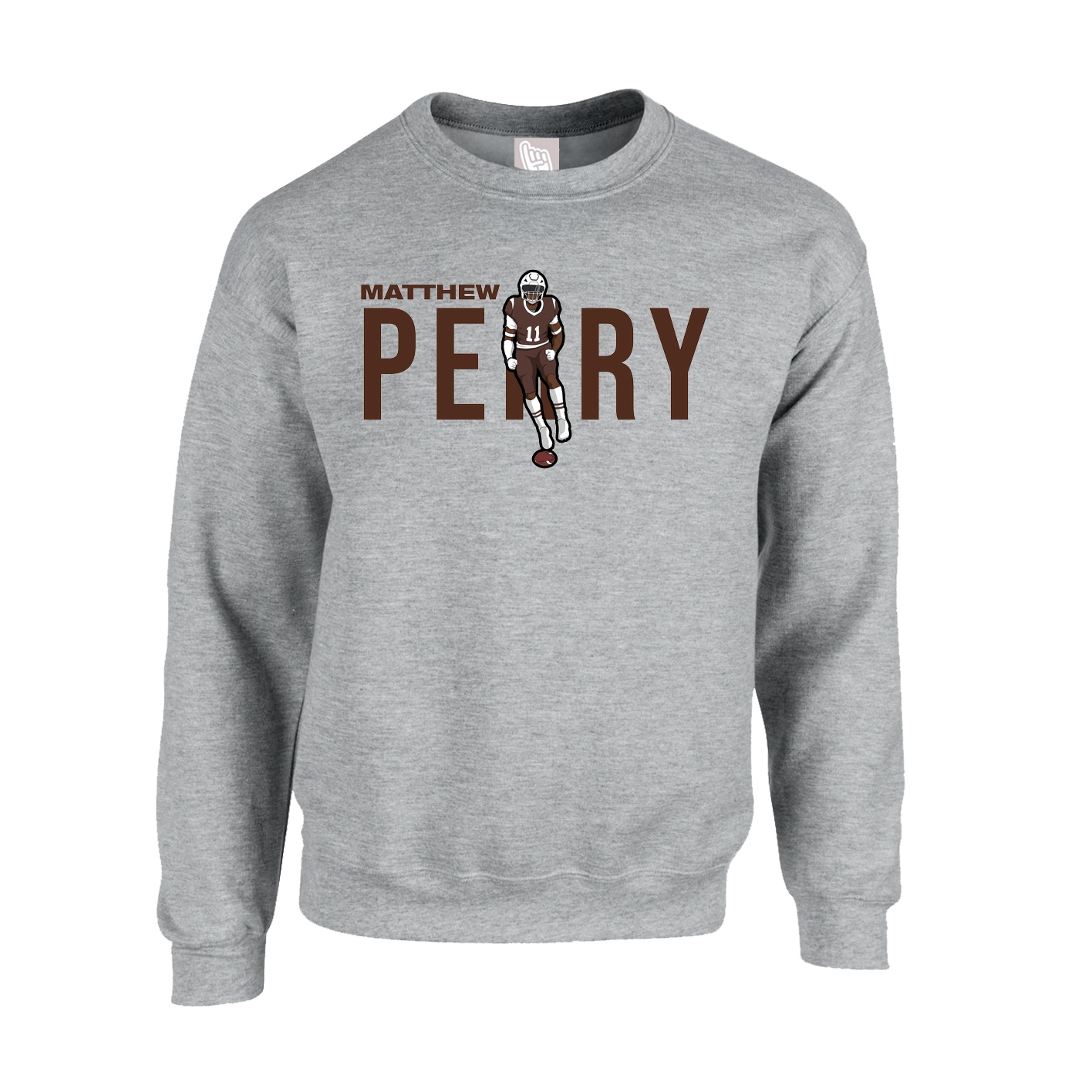 Fleece Crew — Player Name in Grey