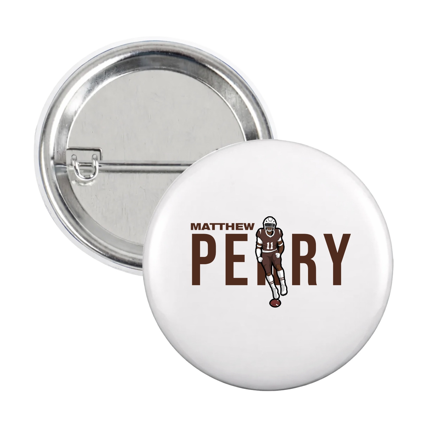 Game Day Button — Player Name in White