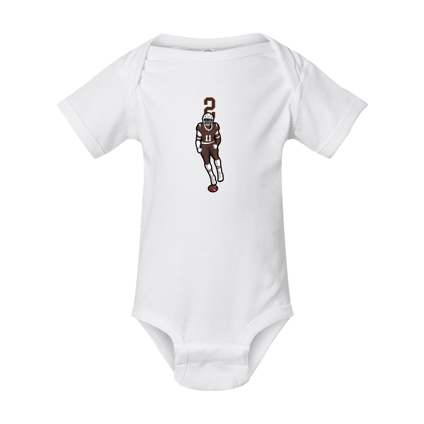 Baby Onesie — Number Top in White