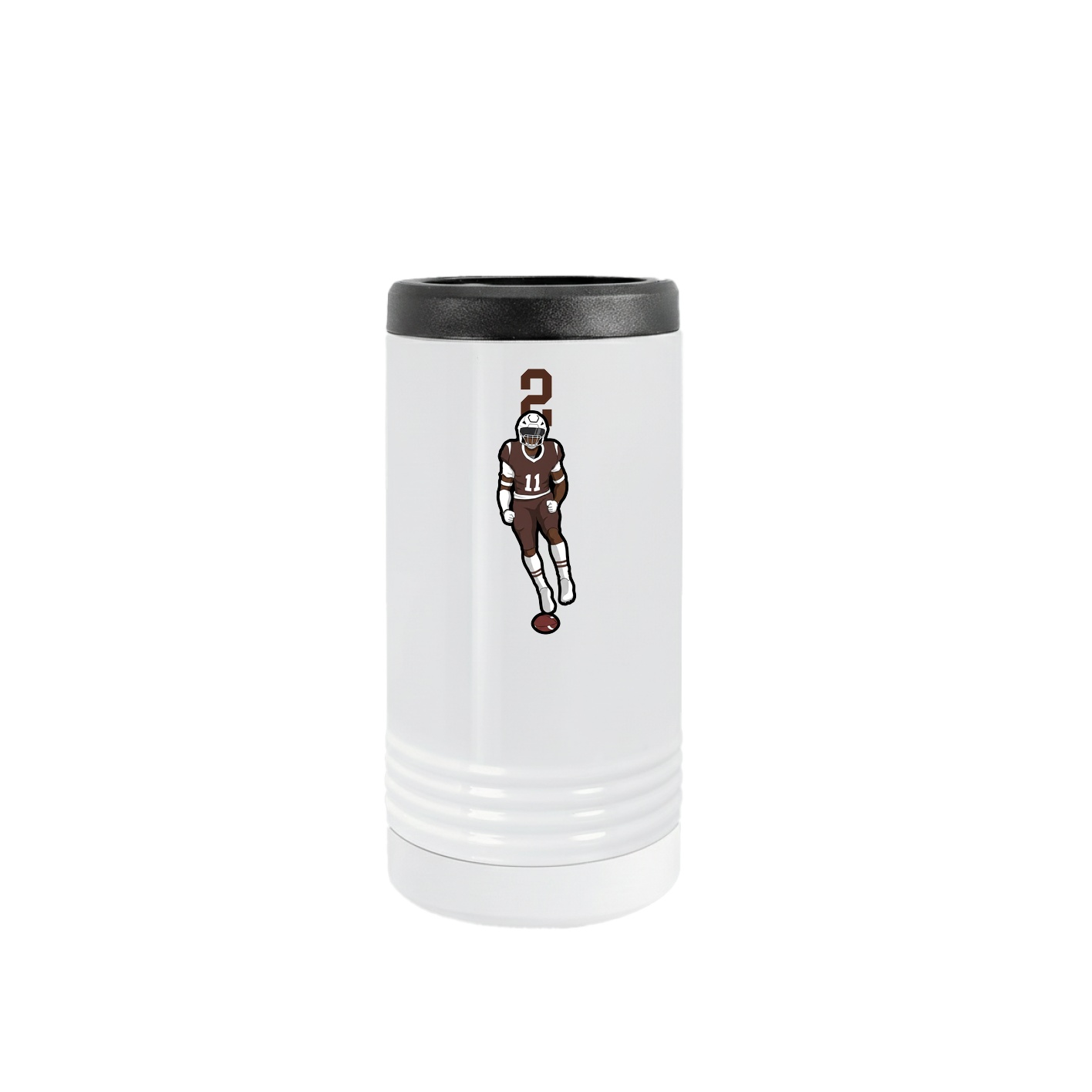 Slim Beverage Holder — Number Top in White