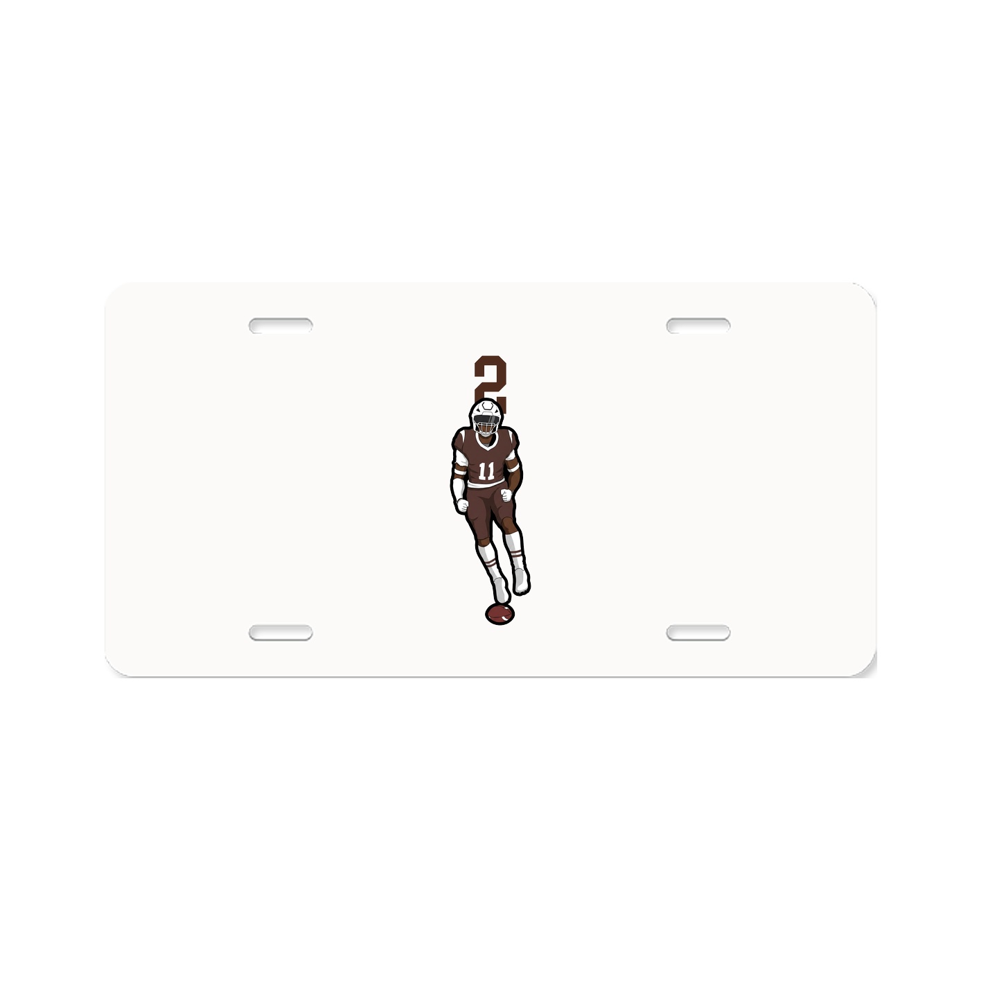 License Plate — Number Top in Classic