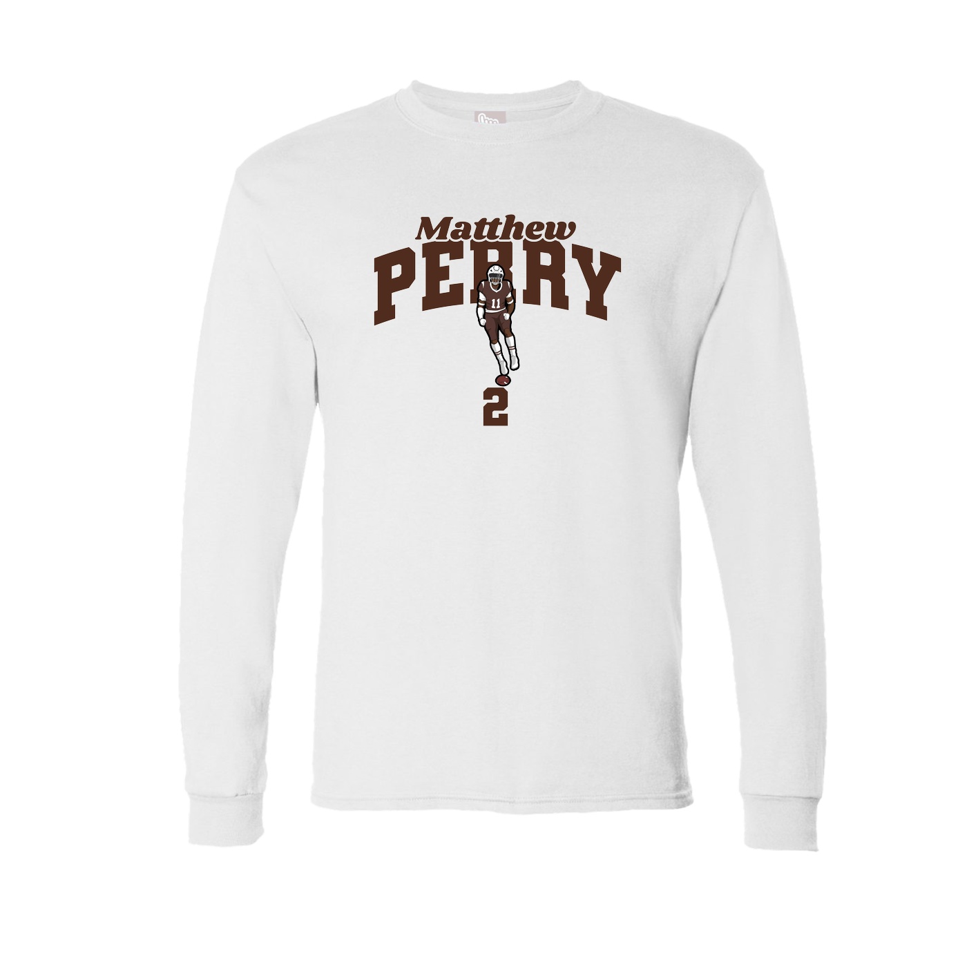 Long Sleeve Tee — Signature Arch in White