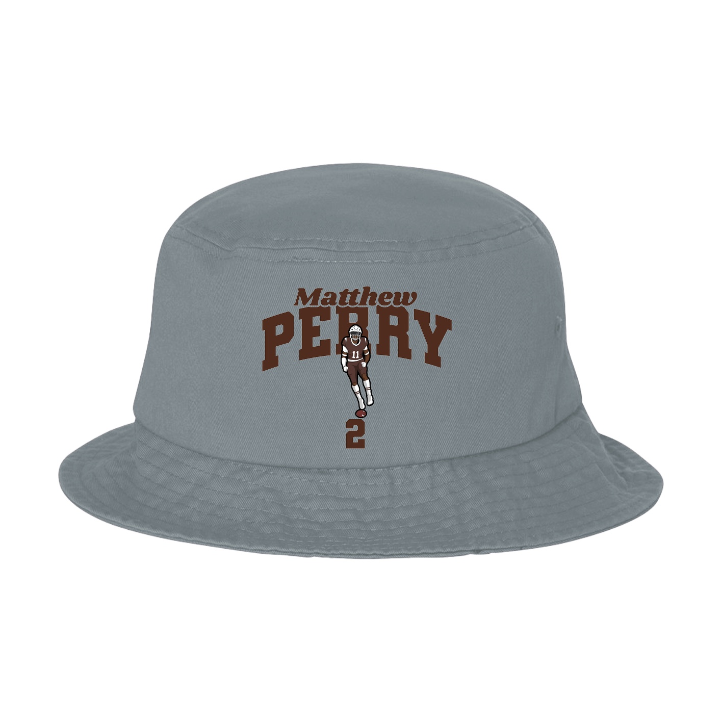 Bucket Cap — Signature Arch in Grey
