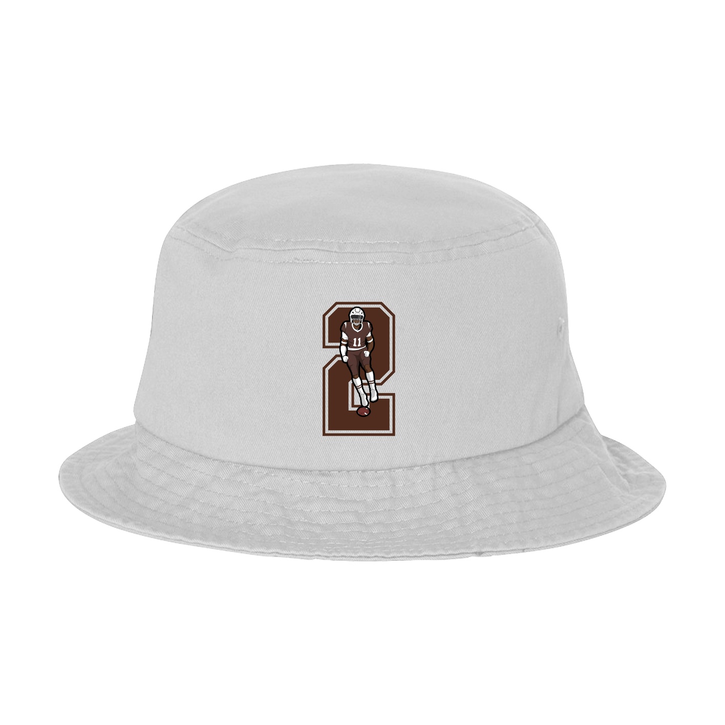 Bucket Cap — Number in White