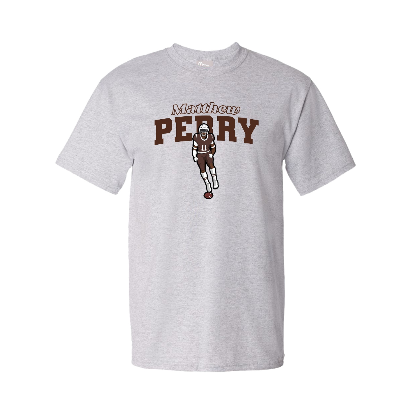 Youth Tee — Name Arch in Grey
