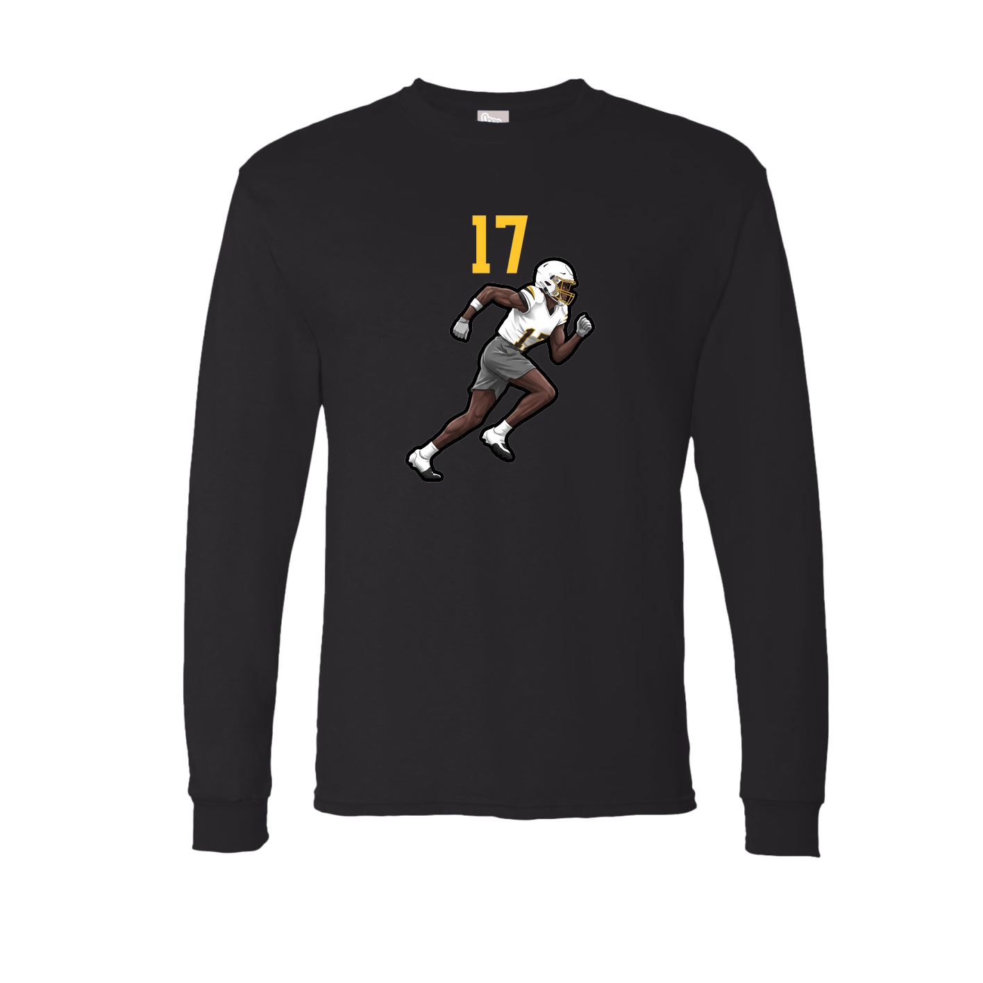 Long Sleeve Tee — Number Top in Black