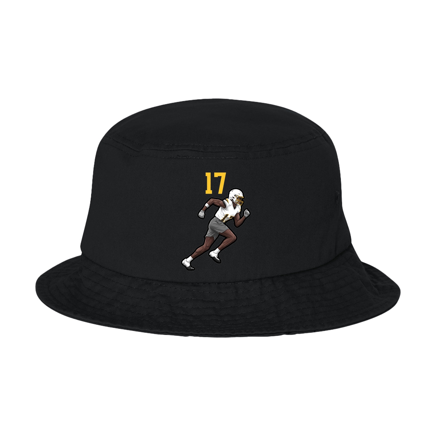 Bucket Cap — Number Top in Black