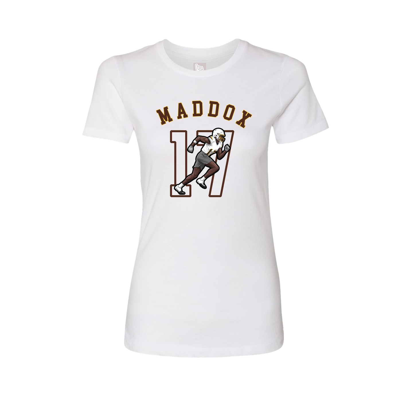 Fitted Women's Tee — Shirsey Arch in White