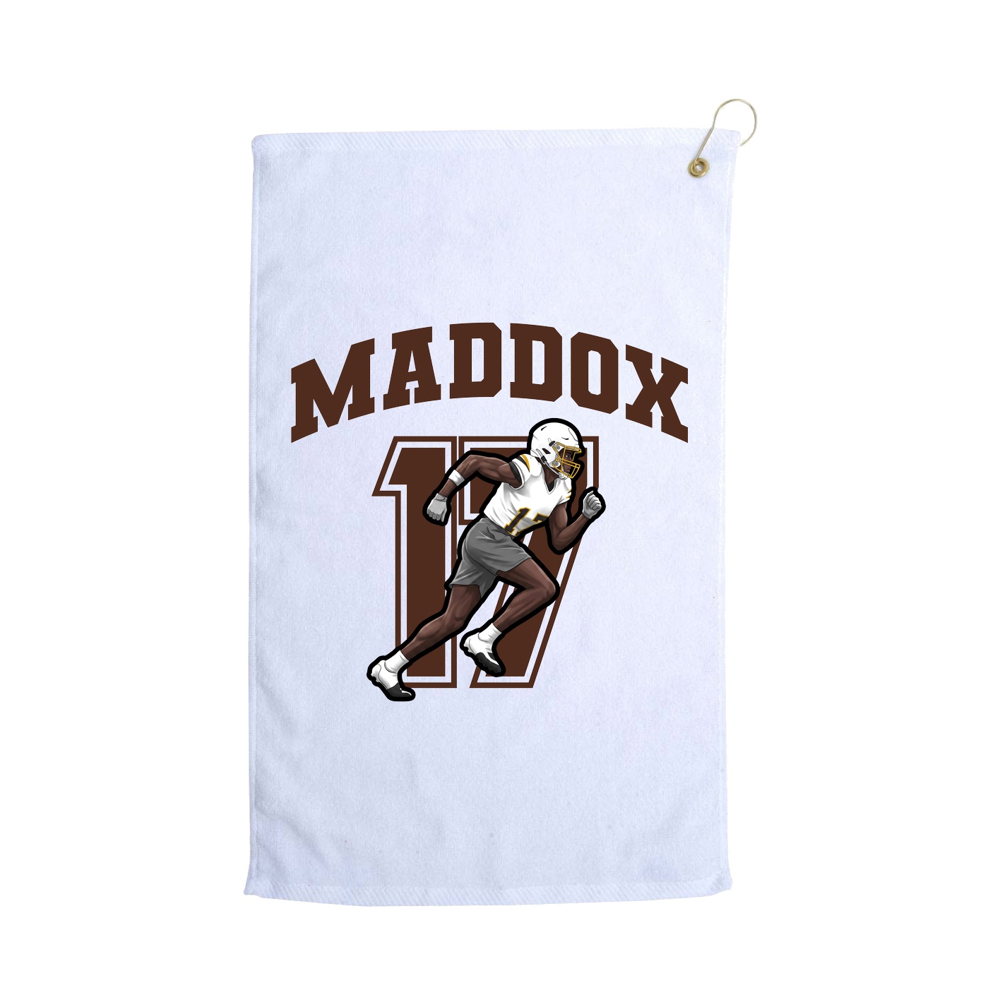 Golf Towel — Number in White