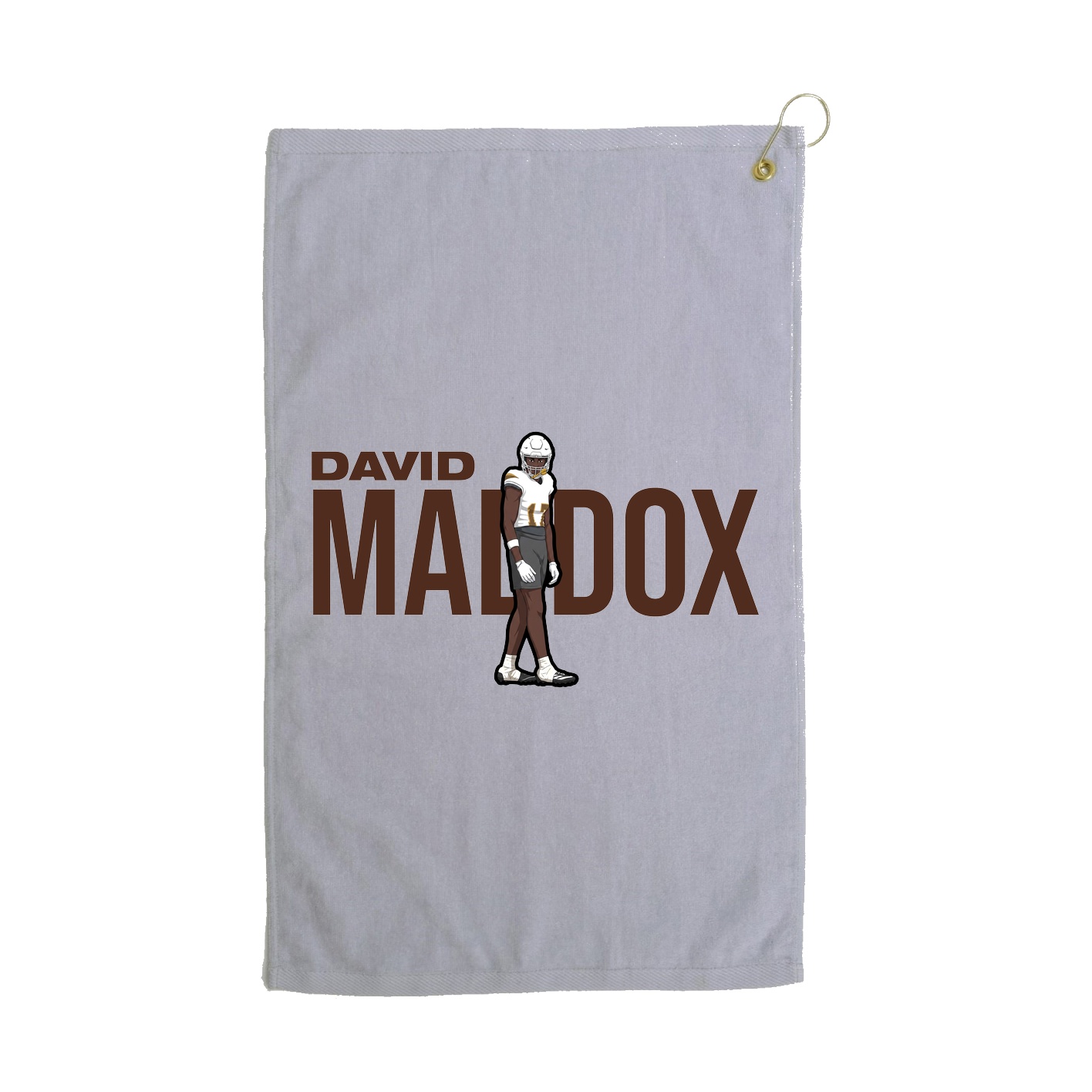 Golf Towel — Player Name in Grey
