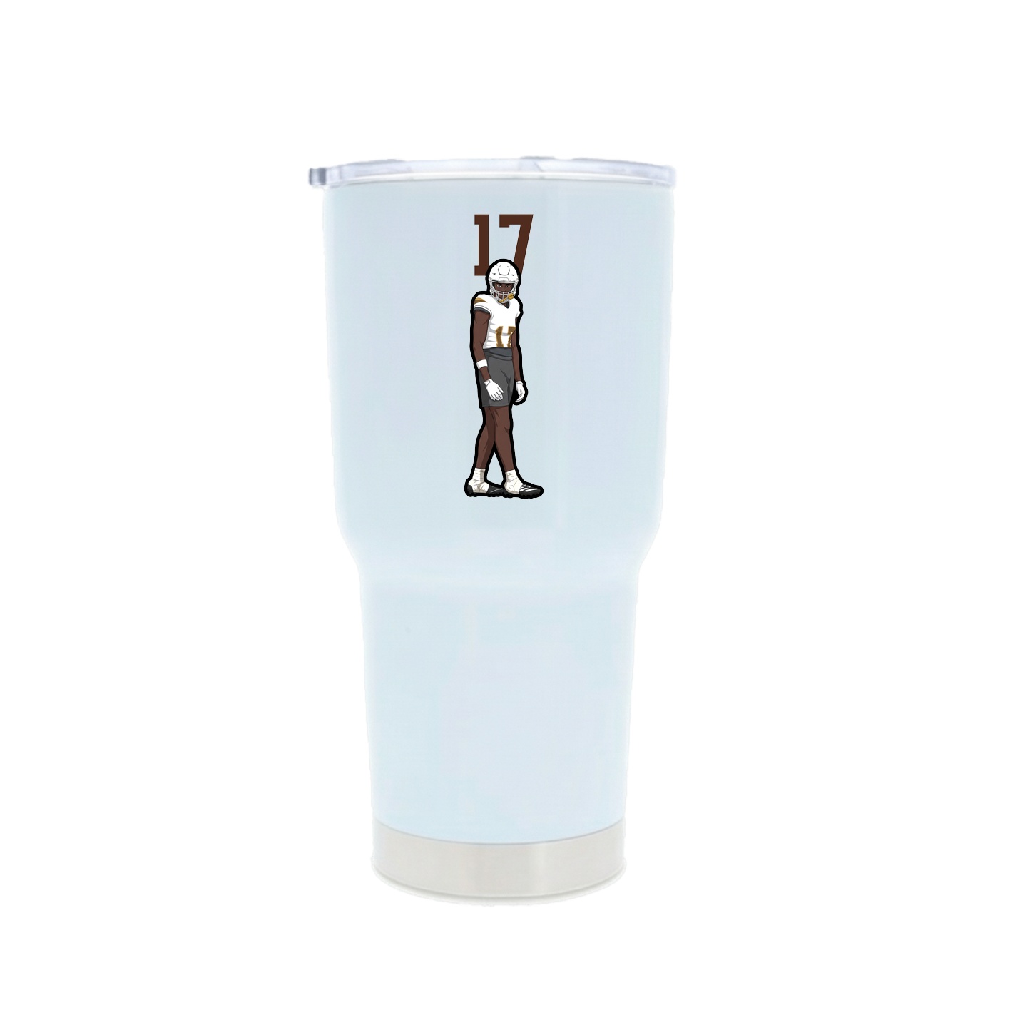 30oz Stainless Steel Tumbler — Number Top in White