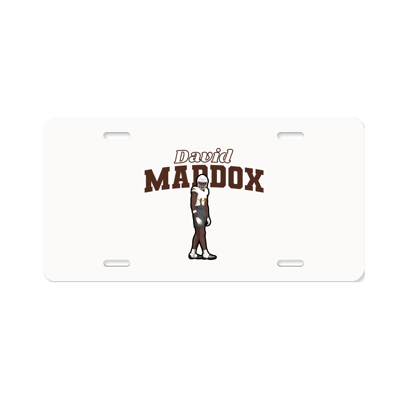 License Plate — Name Arch in Classic