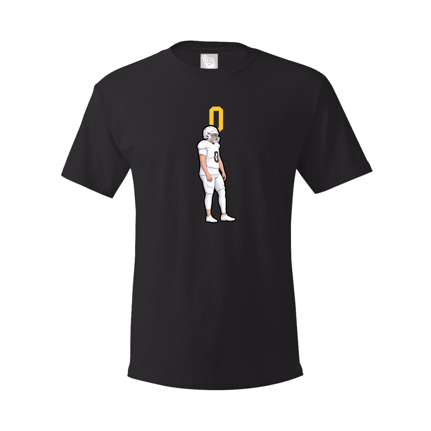 Youth Tee — Number Top in Black