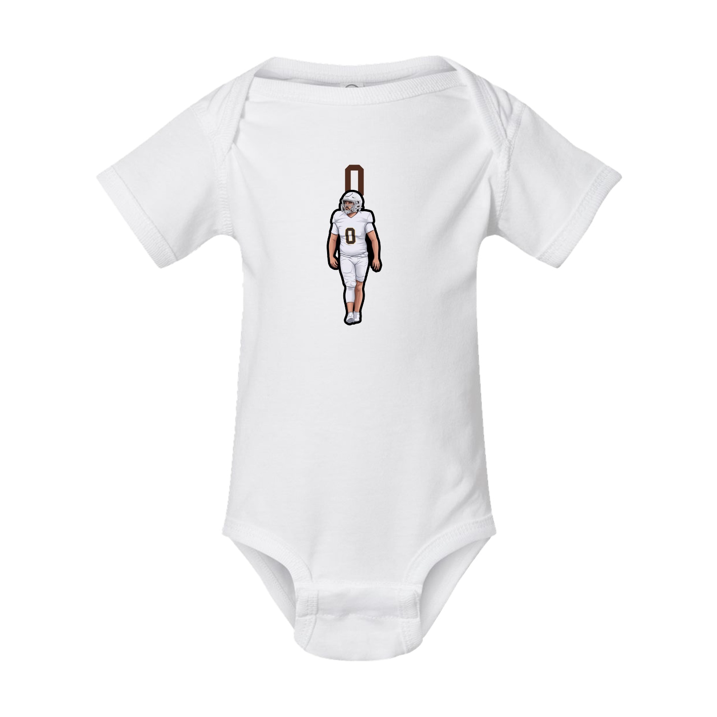 Baby Onesie — Number Top in White