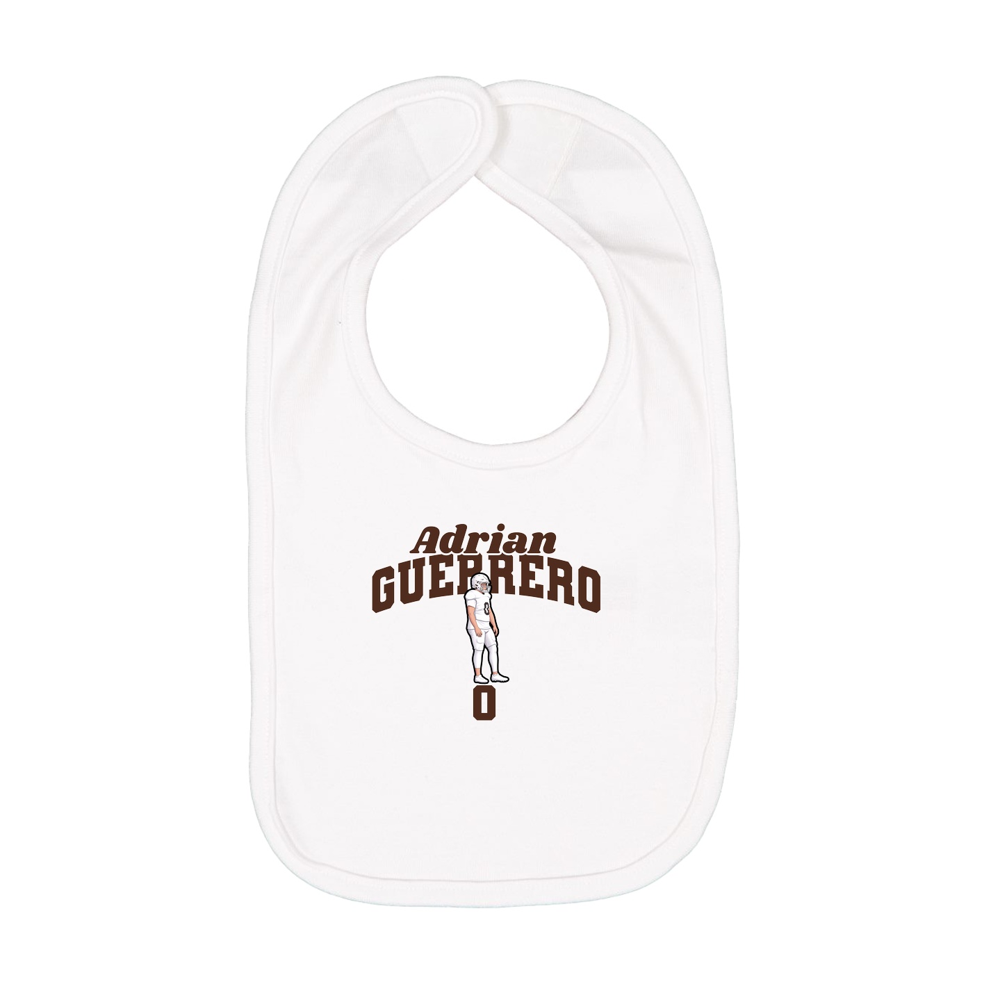 Infant Bib — Signature Arch in White