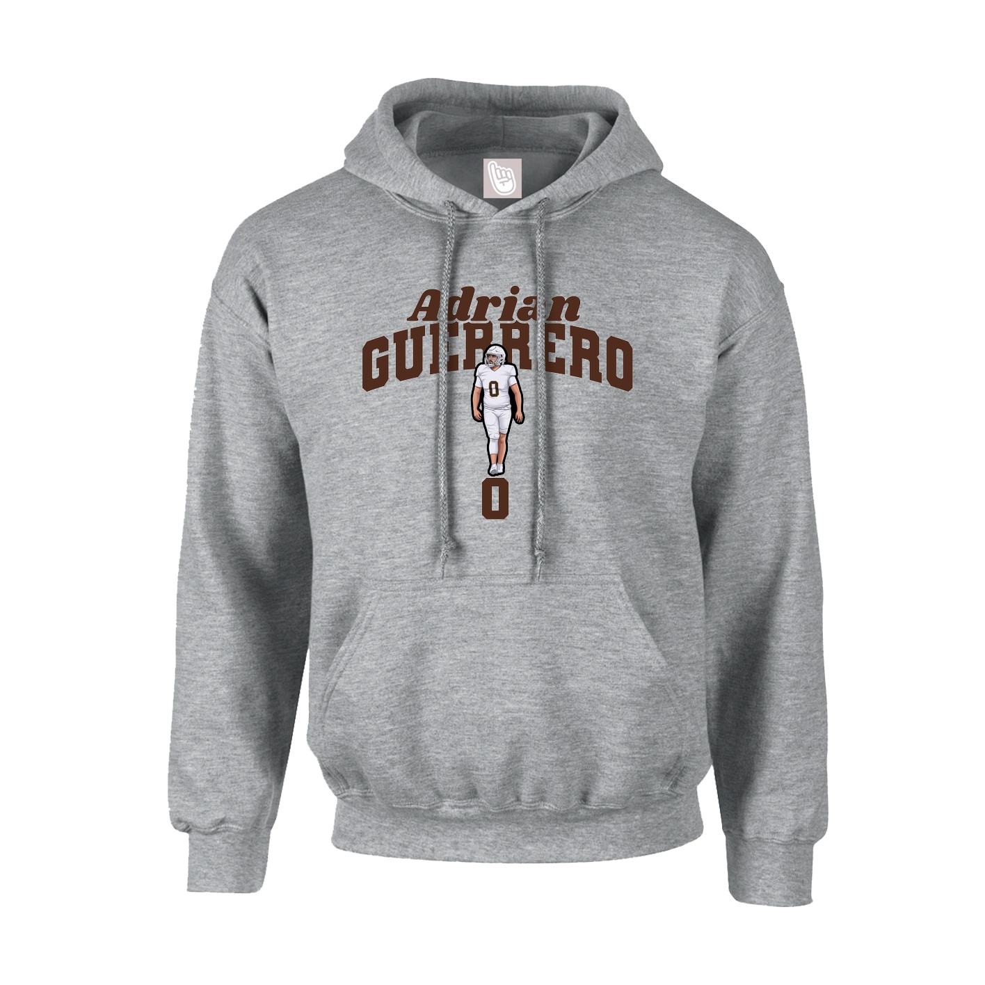 Youth Hoodie — Signature Arch in Grey