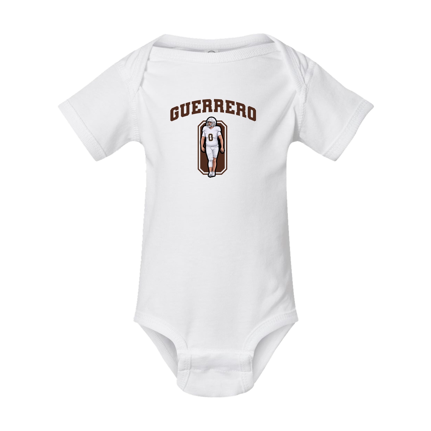 Baby Onesie — Number in White