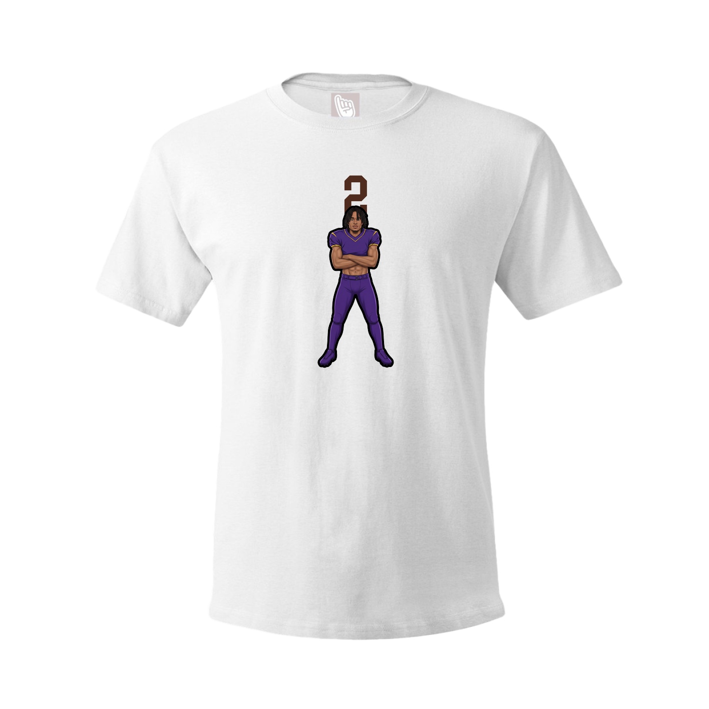 Tee — Number Top in White
