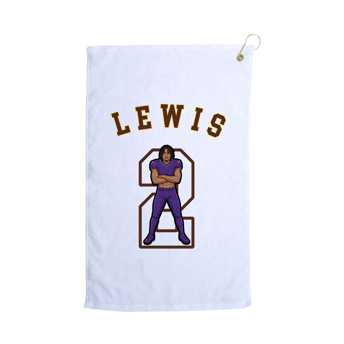 Golf Towel — Shirsey Arch in White