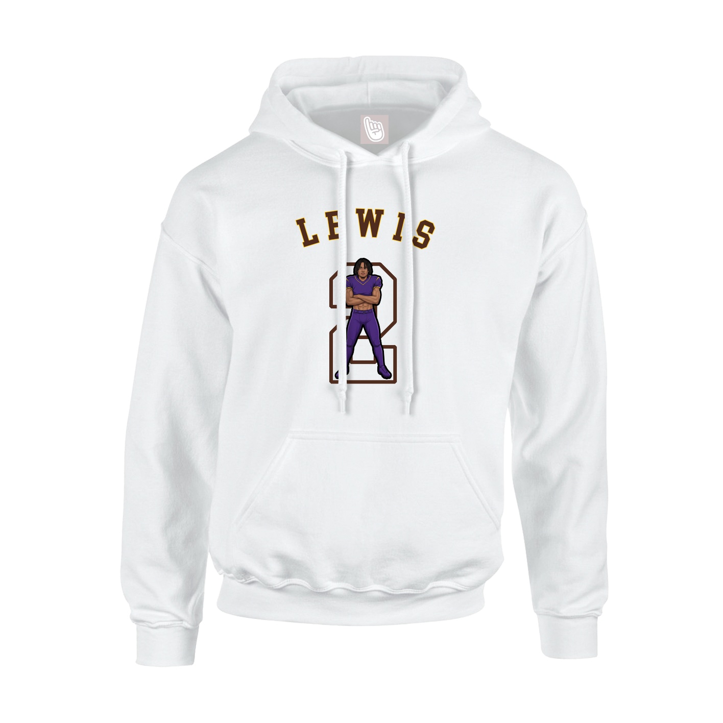 Youth Hoodie — Shirsey Arch in White