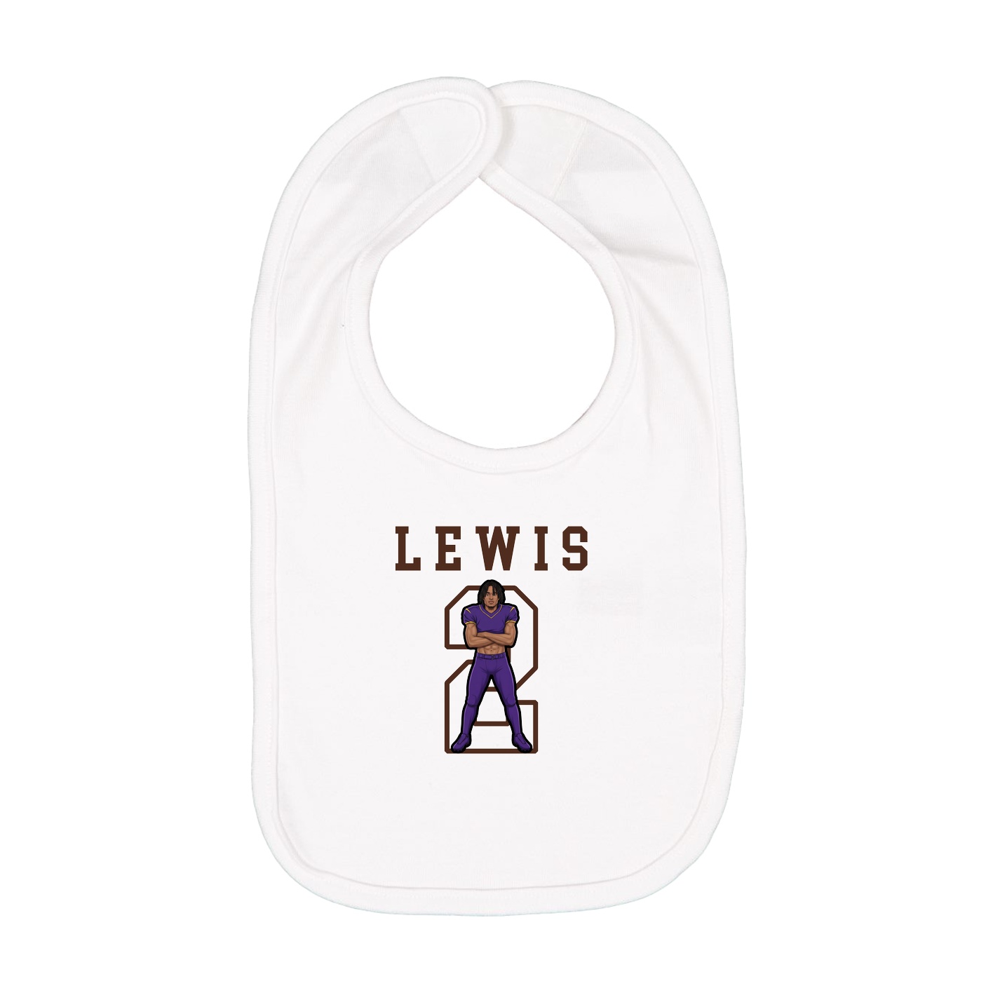Infant Bib — Shirsey in White