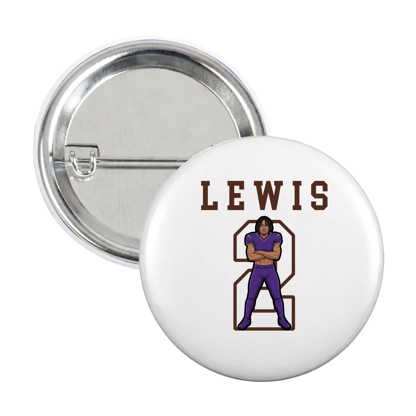 Game Day Button — Shirsey in White