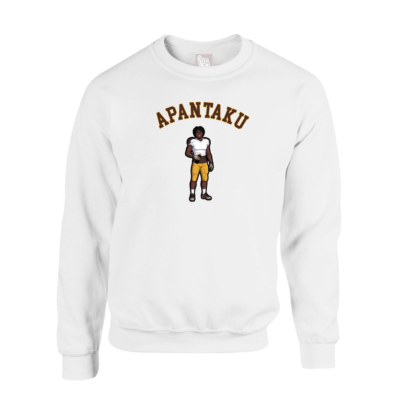 Fleece Crew — Shirsey Arch in White