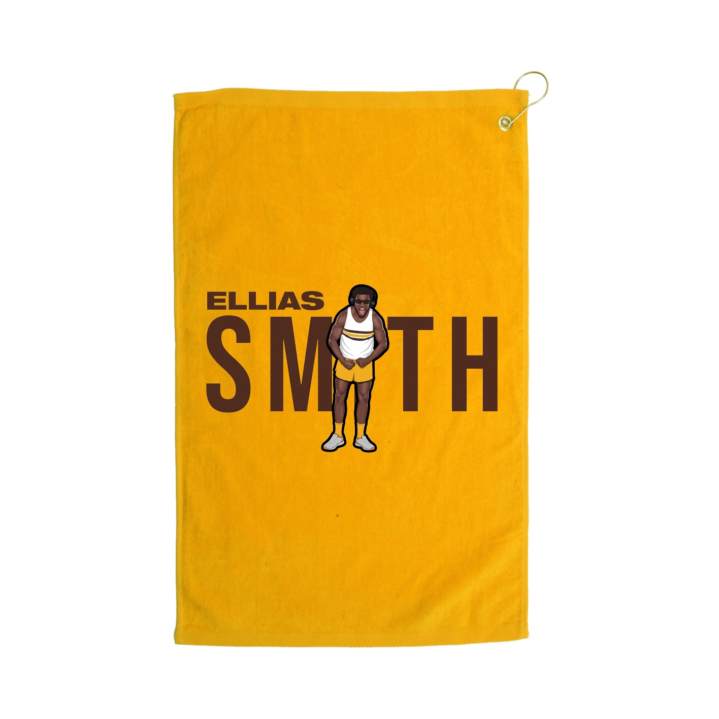 Golf Towel — Player Name in Gold