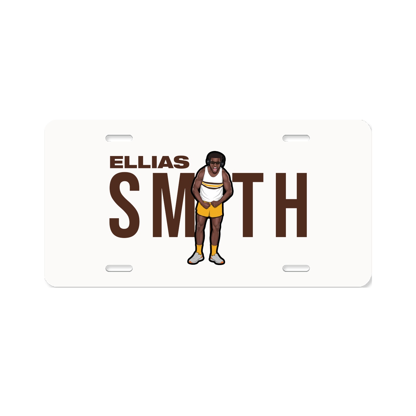 License Plate — Player Name in Classic
