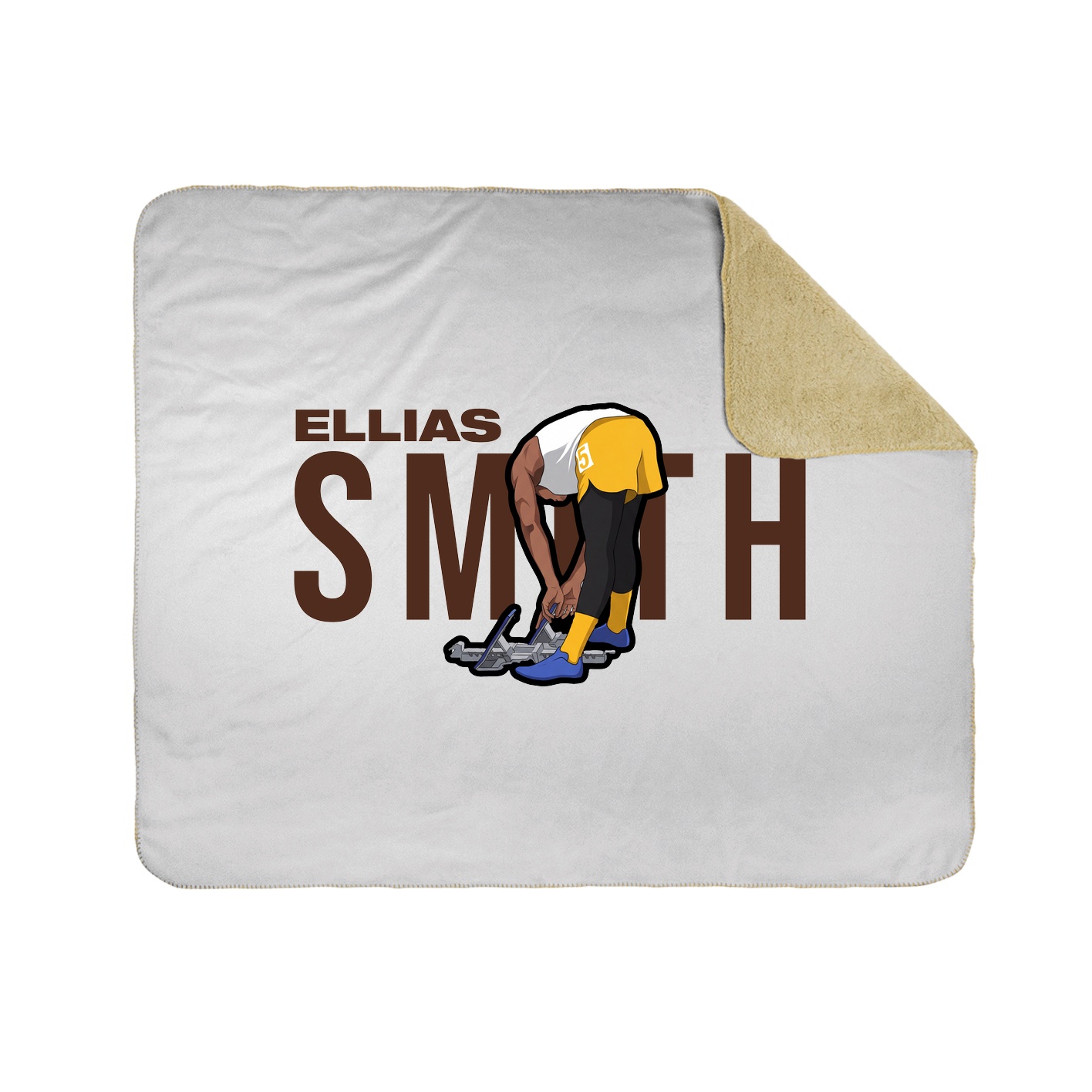 Throw Blanket — Player Name in White