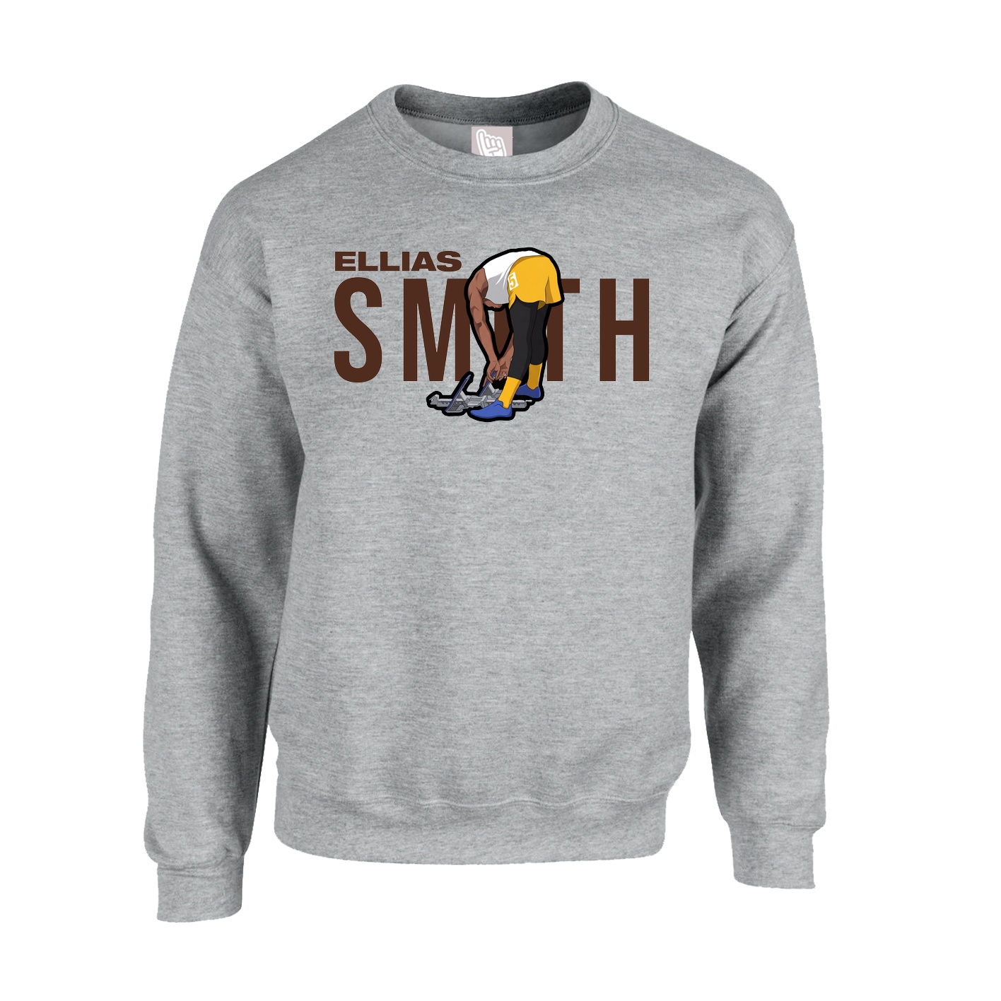 Fleece Crew — Player Name in Grey
