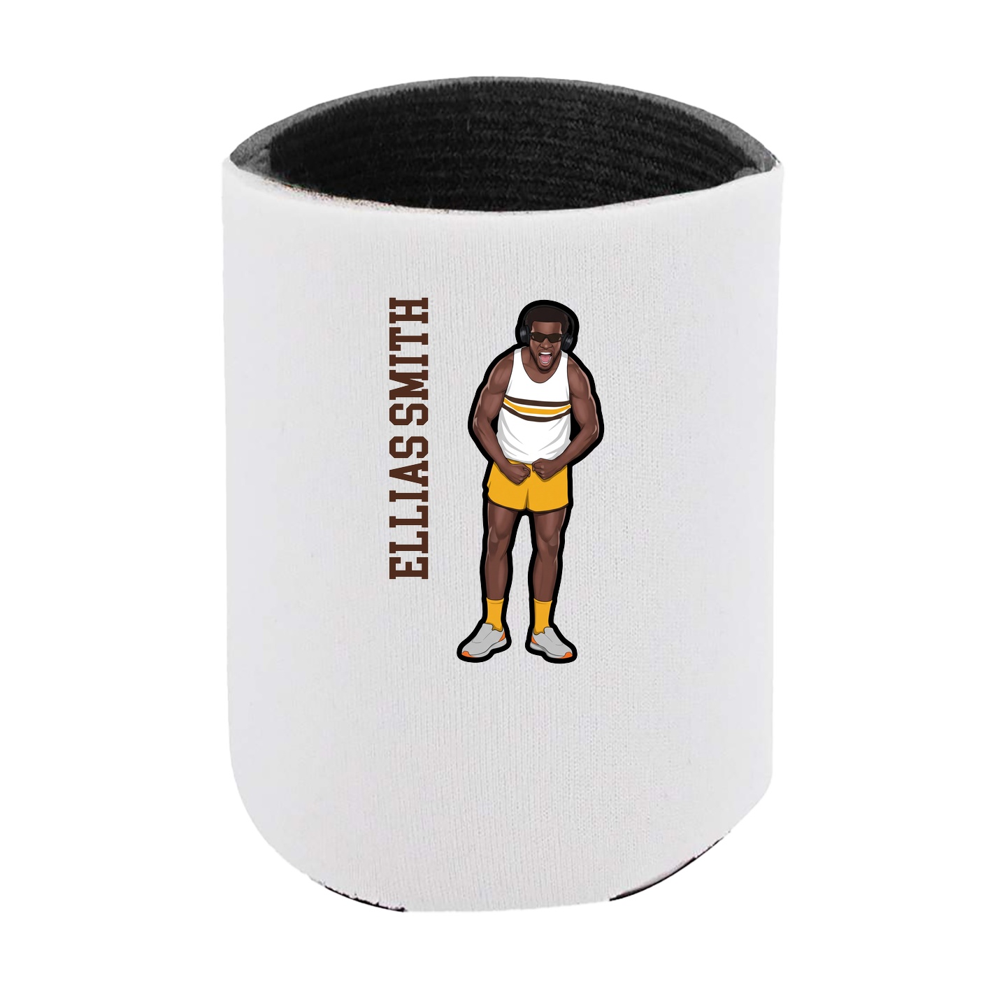 Can Holder — Name Vertical in White