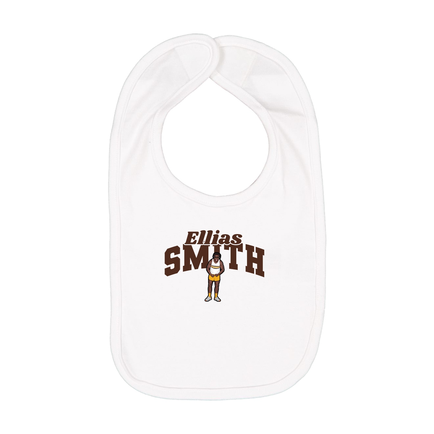 Infant Bib — Signature Arch in White